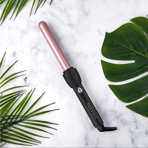 FOXYBAE 25mm LIMITED EDITION Rose Gold & Black Curling Wand Ceramic Tourmaline - Picture 1 of 10